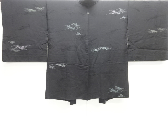 霞模様織り出し一つ紋羽織